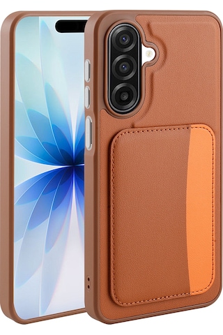 Galaxy Uyumlu A17 Kılıf Kartlıklı Zore X-kart Silikon Kapak - Lacivert Lacivert