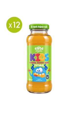 12'li Kids Organik Portakallı Meyve Suyu 200 Ml