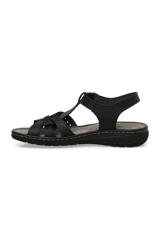 Polaris 158589.z5fx Siyah Kadın Düz Sandalet 000000000101986485 Siyah
