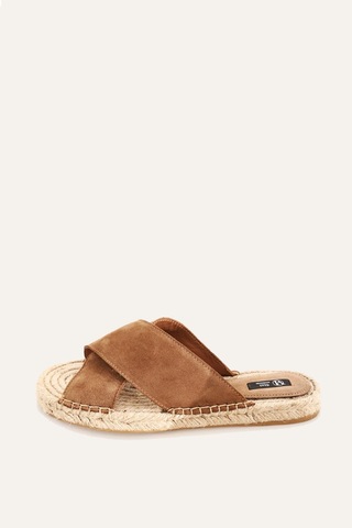 5in1Canpolat Bal Espadril Terlik 24112-bal Açık Kahverengi