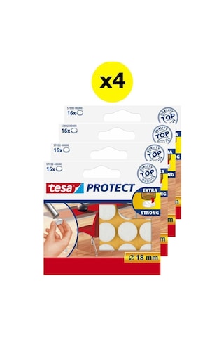 Tesa Zemin Koruyucu Daire Keçe 18mm 16adt Beyaz X4 Adet Diğer