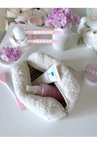 Gresna Plüş Yumuşak Makyaj Çantası 314093551