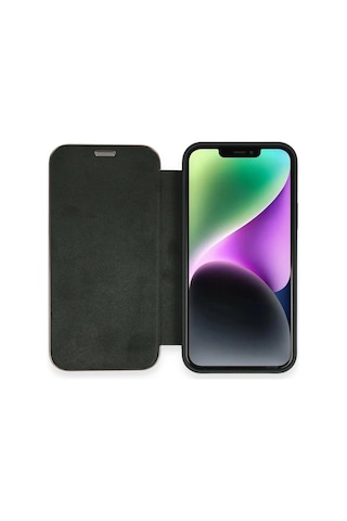 Apple İphone 12 Kılıf Dolpin Kapaklı - Koyu Yeşil