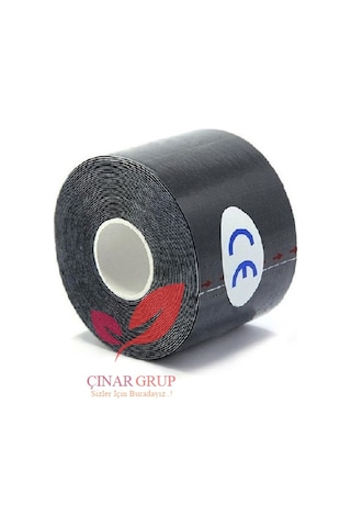 Bia Tape Bandı Siyah Renk 5Cm X 5M Kinesio Biatape Bantı