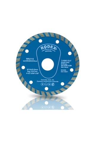 Rodex Rru115 Turbo Elmas Beton Granit Kesici 115 MM Kuru Kesim N11.912