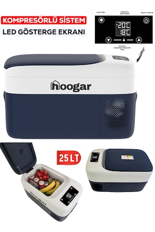 Hoogar German 21-25 Lt Led Ekran Oto Karavan Tekne Tır Buzdolabı