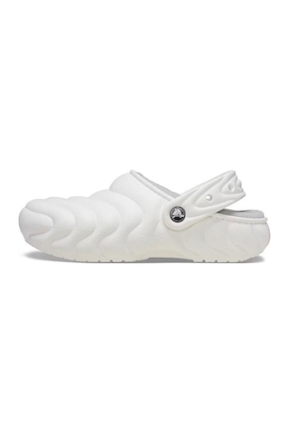 Crocs Classic Lined Overpuff Clog Unisex Terlik 210059-100 Beyaz