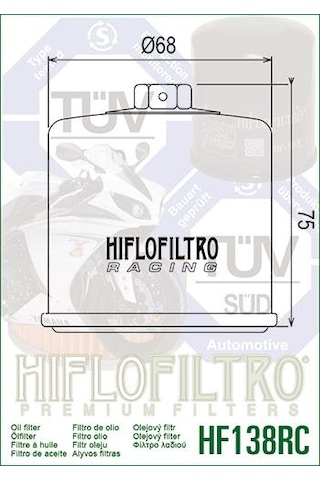 Hiflo Hf138rc 2020-2022 Aprilia RS 660 Yağ Filtresi