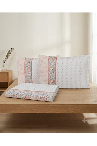 Yataş Bedding %100 Pamuk Çift Kişilik Pike Seti / Turuncu