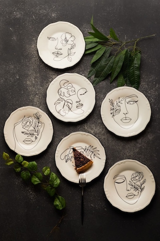 Karaca Face 6 Kişilik Pasta Takımı