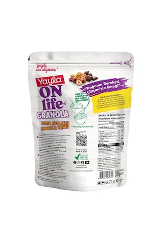 Yayla Onlife Bitter Çikolatalı Fındıklı Ve Vişneli Granola 200 G X3