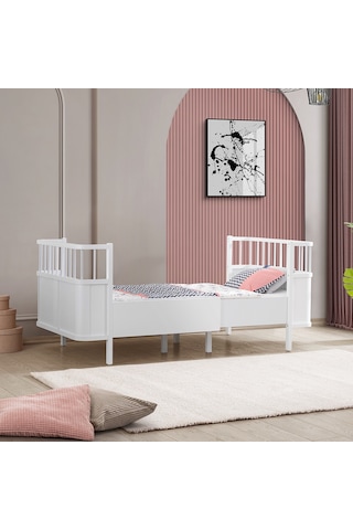 Siesta Büyüyen Beşik 90x130 + 1 Comfort Yatak Beyaz