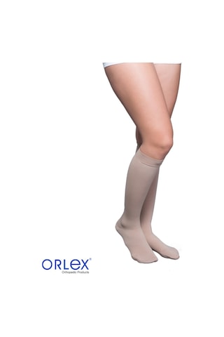 Orlex Diz Altı Varis Çorabı Bej Renk (Ccl-I / Ccl-Iı) Bej CCL1 2 Açık Kısa