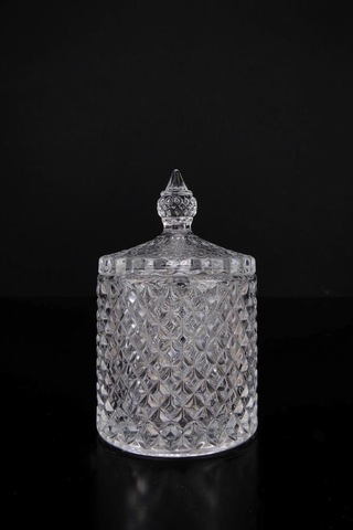 Digithome Cam Kapaklı Şekerlik Lokumluk Ve Kurabiyelik 11,5 Cm - Tg1030-2.5 C1-1-276