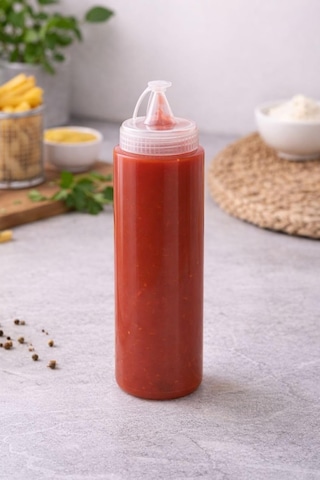 Lexroo Sos Şişesi, Şeffaf, Ketçap Mayonez Hardal, 700 Ml, 1 Adet