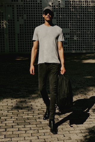 AC&Co / Altınyıldız Classics Ekstra Slim Fit Riss Pamuklu Esnek Denim Jean Erkek Kot Pantolon Antrasit