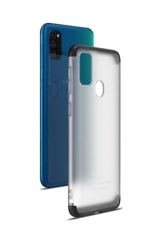 Galaxy M21 Kılıf Zore Nili Kapak Siyah
