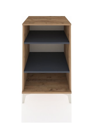 Kronos Komodin 2 Raflı 60x59x96 Çam-antrasit Atlas Çam