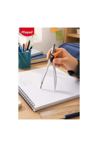 Mavi Metal Pergel Stop Uçlu 1 Adet Maped Study Stop 195110 Pergel Çizim Matematik Geometri Mimari Proje