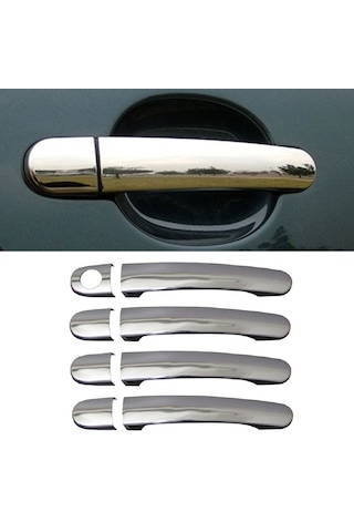 Skoda Octavia 1996-2008 Arası Krom Kapı Kolu 4 Kapı Pçelik