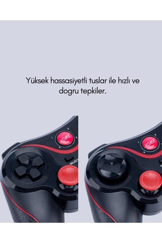 Profesyonel Oyuncu Kablosuz Gamepad Çoklu Cihaz Desteği -