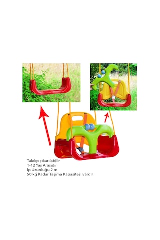 Saban Çocuk Salıncağı Demonte Kırmızı