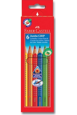Faber Castell Jumbo Grip Boya Kalemi 6 Renk
