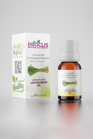 Proclis Limonotu Yağı, Doğal Uçucu Yağ, Lemongrass Oil, Cymbopogon Flexuosus 10 Ml