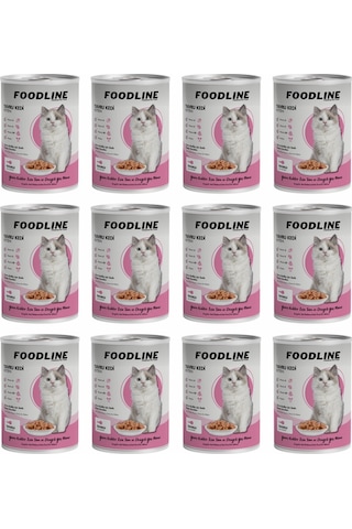 Foodline Tavuklu Yavru Kedi Konservesi 12 x 400 G