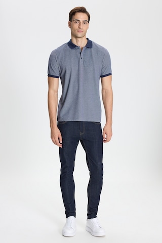 Ac&Co / Altınyıldız Classics Erkek Lacı Beyaz Pamuklu Slim Fit Dar Kesim Polo Yaka Tişört