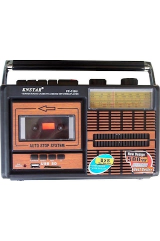 Knstar Fp-319U Usb Sd Fm Radyolu Kaset Çalar Müzik Kutusu