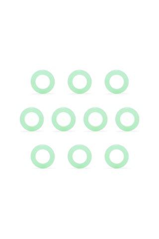 Xiyyadms Kamp Tırnak Işık Halkaları, 10 Adet Silikon O Tipi Uyarı Çemberi, Çadır Aksesuarı, Gece Görünürlüğü Sağlar Çok Renkli