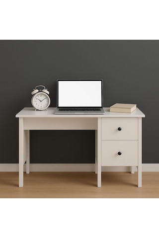 Study 2 Çekmeceli Çalışma Masası Beyaz