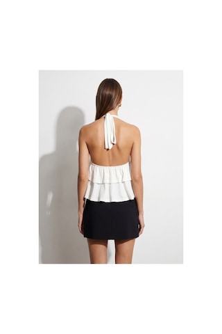 Dilvin 33017 Lyocell Halter Top-ekru-16460