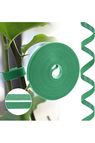 Yeşil Bahçe Bitki Bağları 10 Metre 10 Mm , Kendinden Yapışkanlı Bitki Bağları