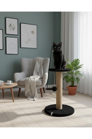 Reyo Pet Stepli Kedi Tırmalama Tahtası Siyah