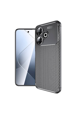 Xiaomi Redmi 13 4g Kılıf Zore Negro Silikon Kapak Siyah