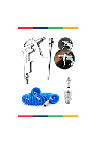 Kompresör Spiral Hava Hortumu 8 MM 15 Mt Hava Jakı Hava Tabancası