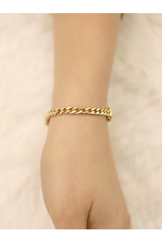 İ Harfi Gurmet Bileklik Altın