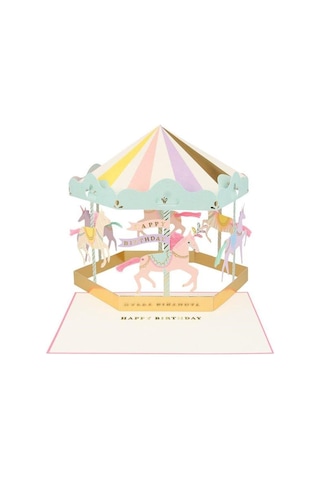 Meri Meri - Carousel Card - Atlı Karınca Tebrik Kartı