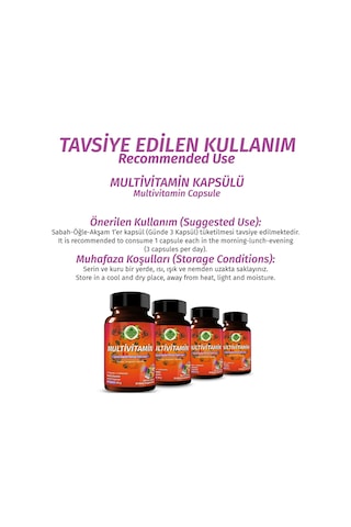 Gökçek Şifa Multivitamin 1000 MG 60 Kapsül