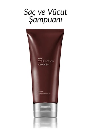 Avon Attraction Awaken Erkek Saç ve Vücut Şampuanı 200 ML