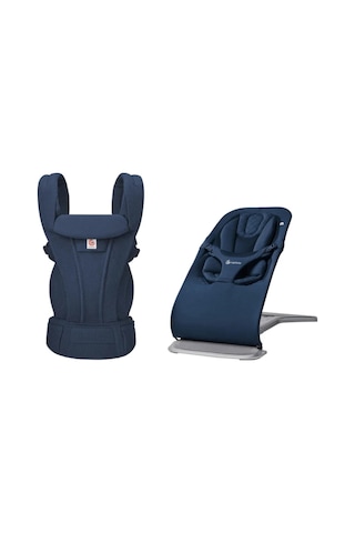 Bouncer & Taşıyıcı Seti Evolve Midnight Blue & Omni Deluxe Mesh Midnight Blue Lacivert