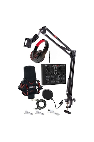 Midex Gmx-1 Record Head Set Condenser Mikrofon Kulaklık Ses Kartı