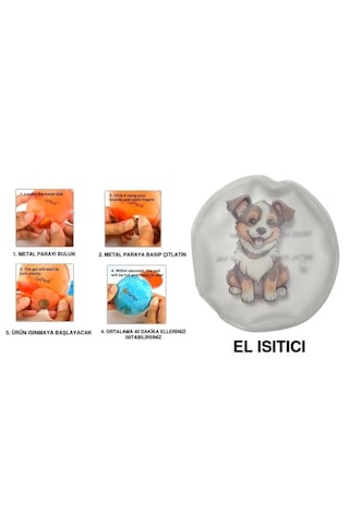 Sevimli Köpek Cep Sobası,el Isıtıcı,sıcak Su Torbası Pvc 9cm