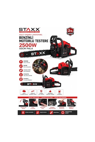 Staxx Power STKR900 Benzinli Motorlu Testere + Balta