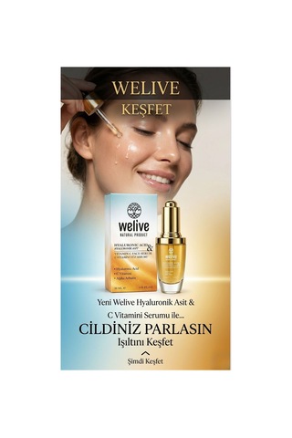 Welive Hyaluronic Acid & Vitamin C Serum 30 Ml Nemlendirici, Aydınlatıcı & Anti-aging Yüz Serumu