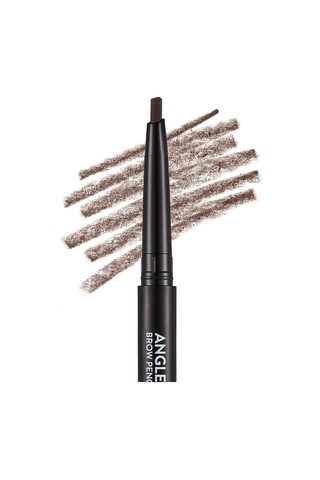 Flormar İki Uçlu Açılı Kaş Kalemi ve Kaş Fırçası (Koyu Kahve) - Angled Brow Pencil - 004 - 8690604572069
