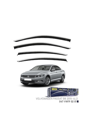 Vw Passat B8 Kromlu Cam Rüzgarlığı Niken 2015-2019 Arası Uyumlu
