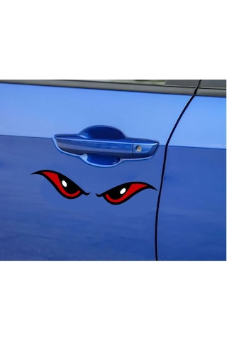 Korkutucu Gözler Sticker - Araba Oto Araç Motosiklet Sticker - 00086 12X5 Cm